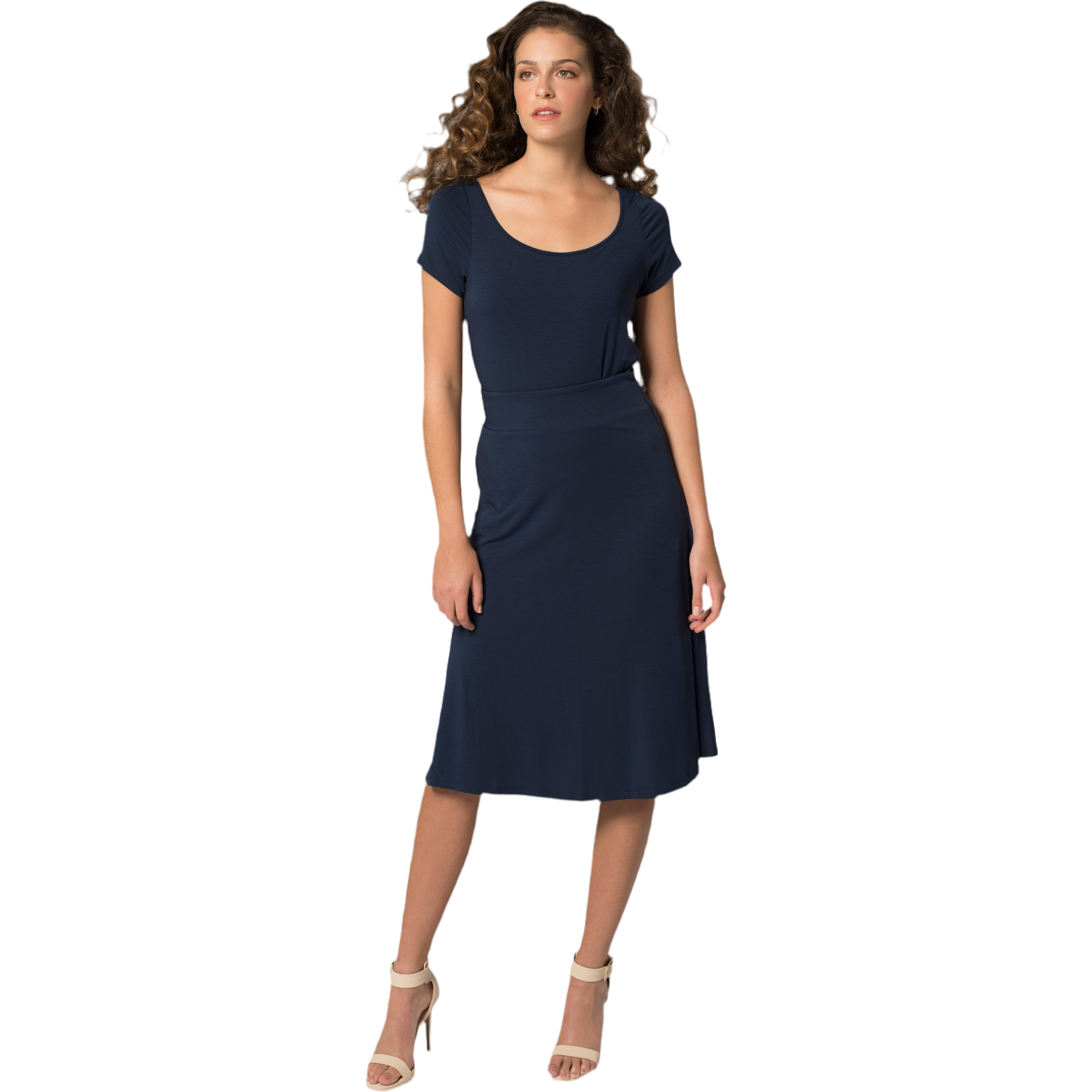 Gray Sustainable Lounge Midi Skirt