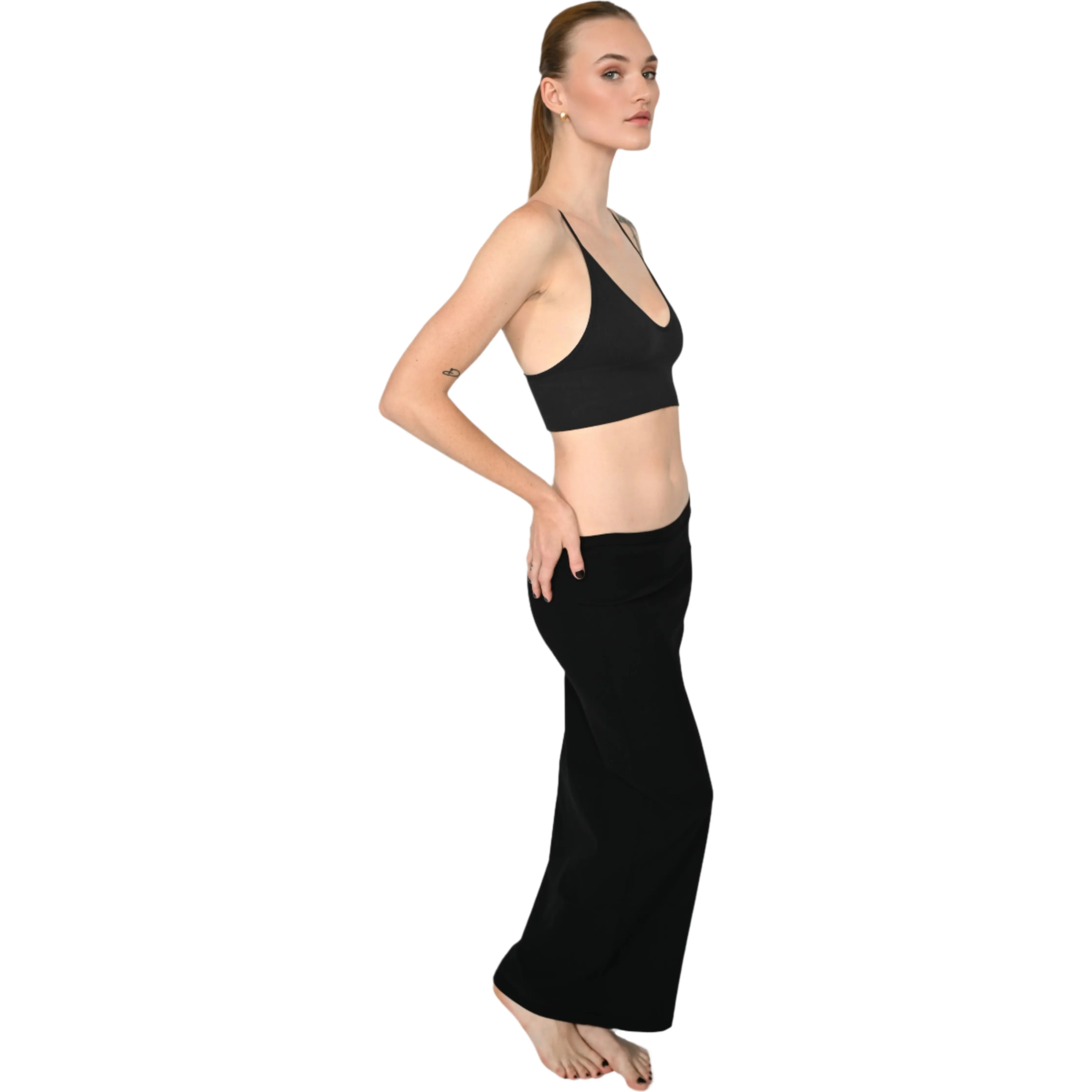 Black V-Neck Lounge Bralette