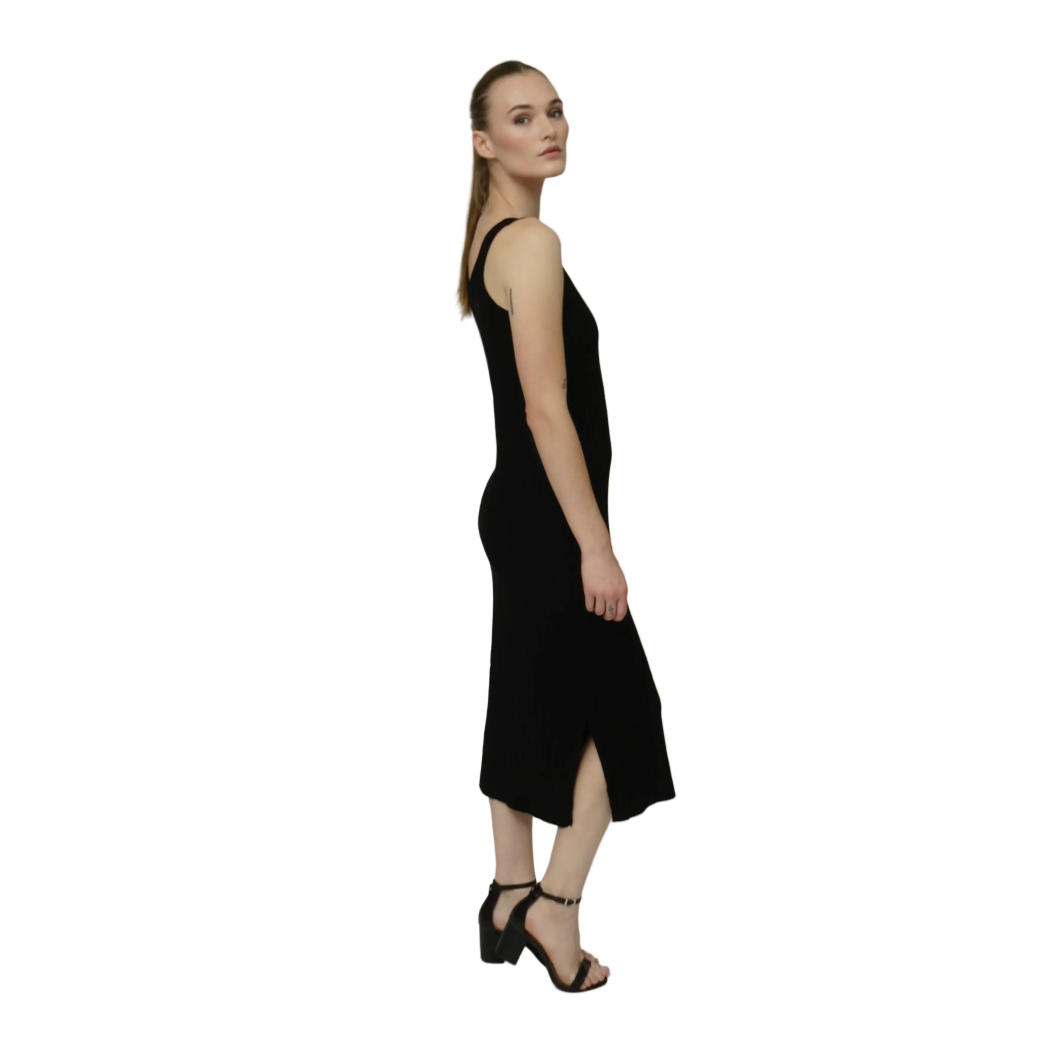 Black Sweater Tank Dress