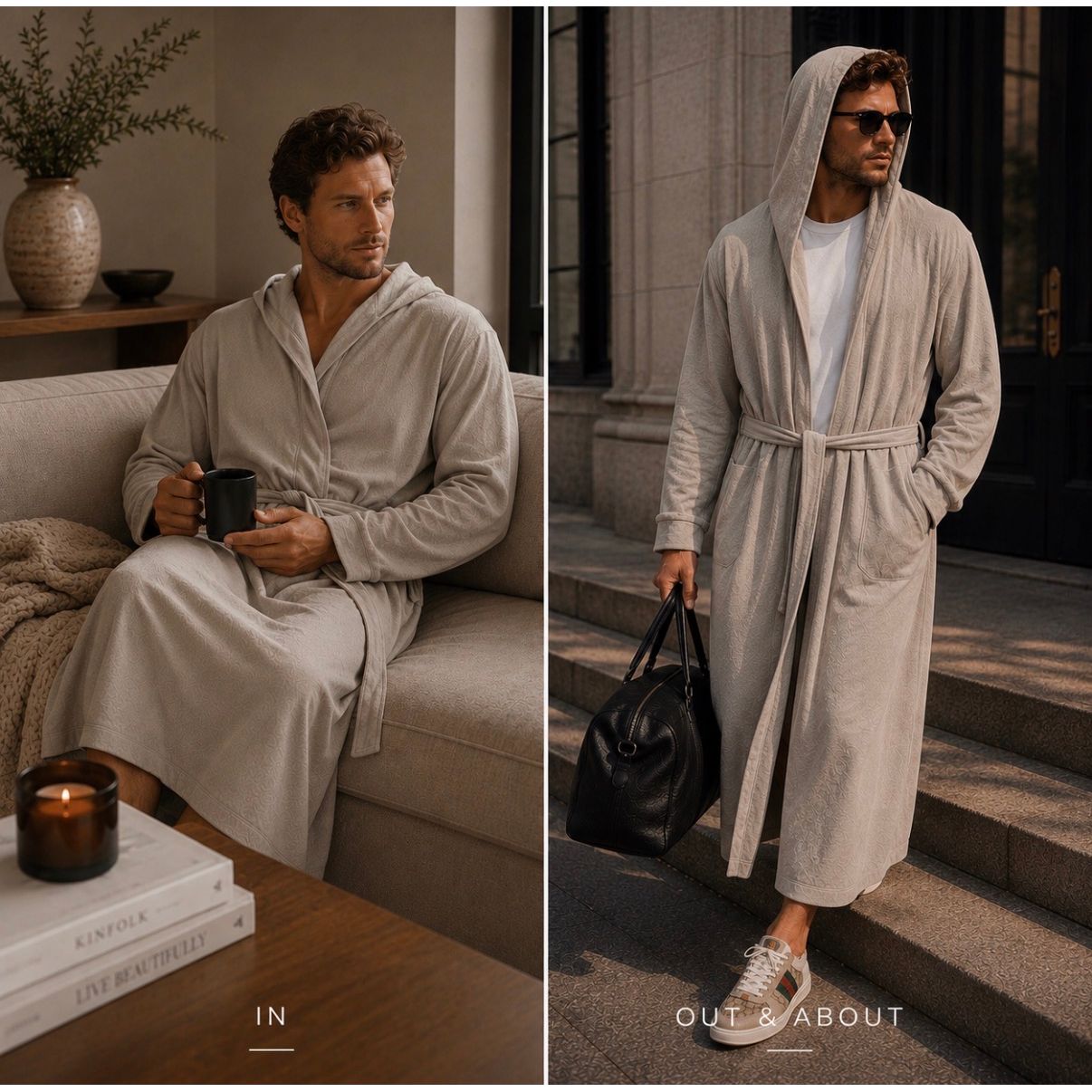 Stone Unisex Bamboo Robe/Duster (Copy)