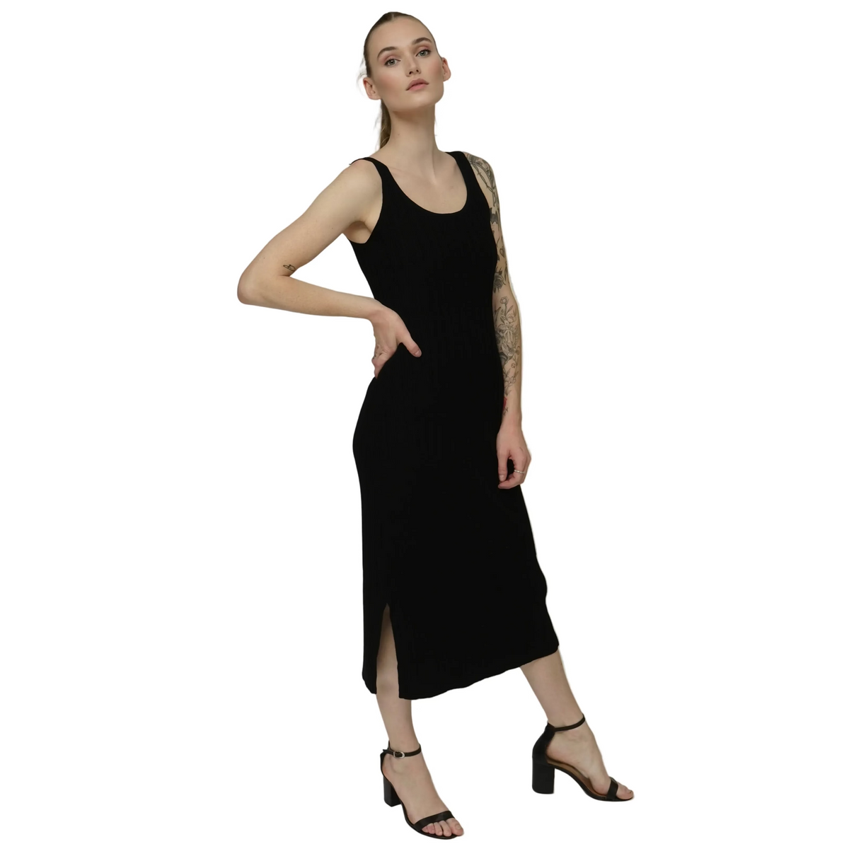 Black Knit Tank Dress