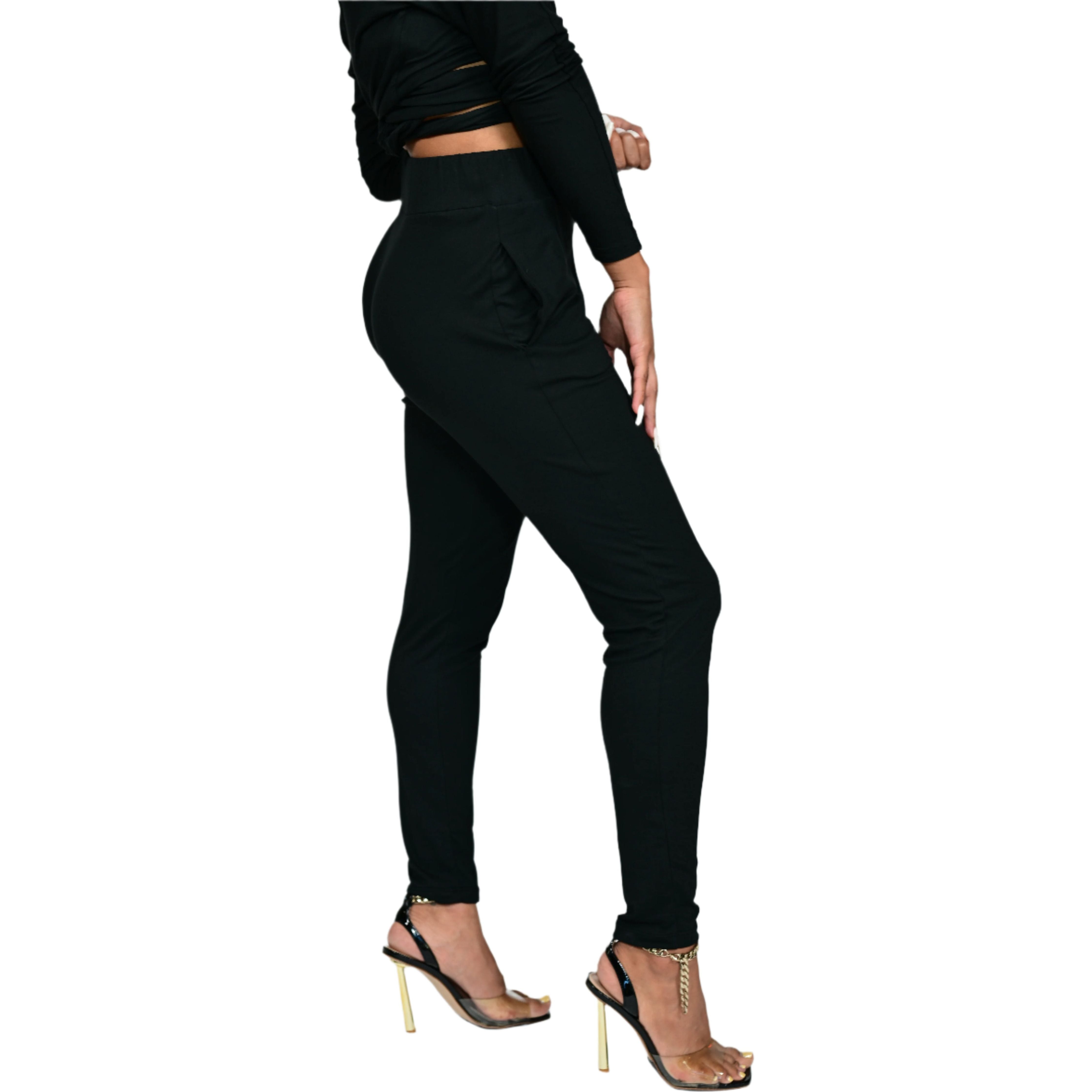 Slim Fit Lounge Pants Black