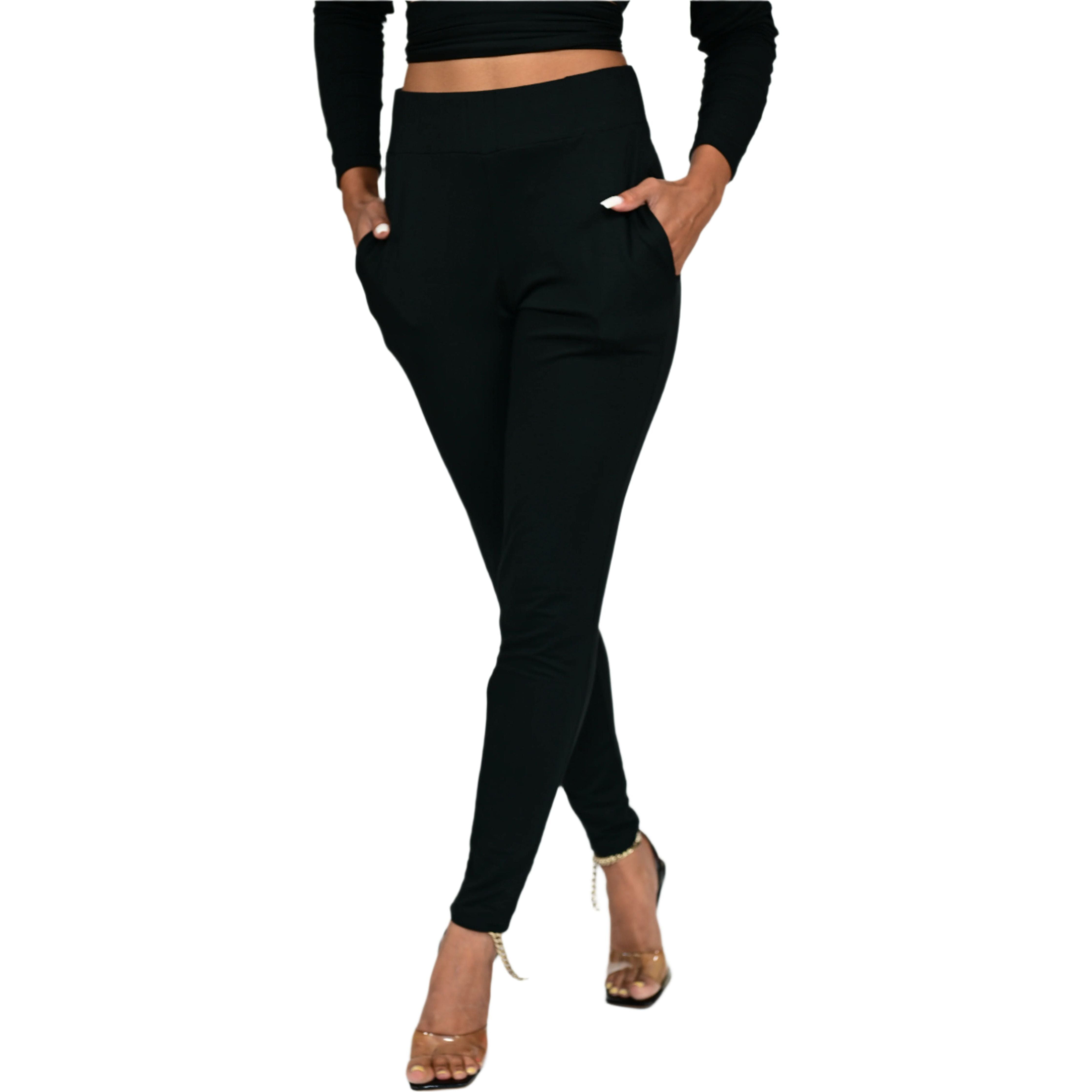 Slim Fit Lounge Pants Black